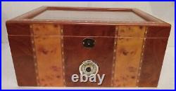 Large 14 Wooden Desktop Cigar Humidor Box Great Gift