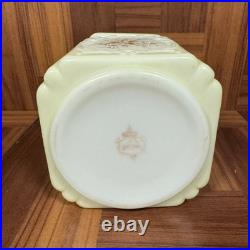 Large Antique Victorian C. F. Monroe Wavecrest Cigars Humidor Glass Jar Box