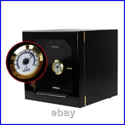 Large Capacity Wood 3 Drawer Cigar Humidor Cabinet Box Humidifier Hygrometer