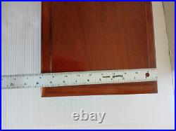 Large Handcrafted Rectangle Wooden Desk Humidor Box 14.5 by 10 / Brown