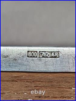Large JEZLER Switzerland 800 Sterling Silver Cigar/Tobacco Humidor Desk Box