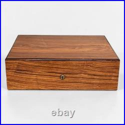 Large Vintage Alfred DUNHILL Rosewood Humidor, Luxury Cigar Box withGlass Liner