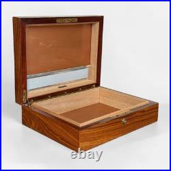 Large Vintage Alfred DUNHILL Rosewood Humidor, Luxury Cigar Box withGlass Liner