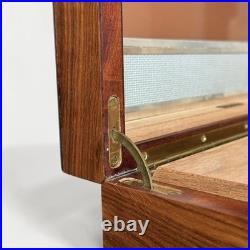 Large Vintage Alfred DUNHILL Rosewood Humidor, Luxury Cigar Box withGlass Liner
