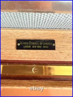 Large Vintage Alfred DUNHILL Rosewood Humidor, Luxury Cigar Box withGlass Liner