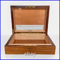 Large Vintage Alfred DUNHILL Rosewood Humidor, Luxury Cigar Box withGlass Liner