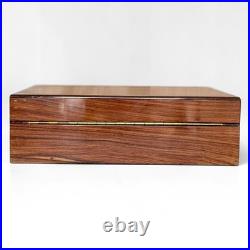 Large Vintage Alfred DUNHILL Rosewood Humidor, Luxury Cigar Box withGlass Liner