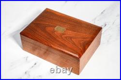 Large Vintage Mid Century Modern MCM Wood Humidor Box