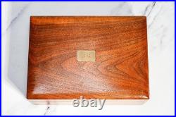 Large Vintage Mid Century Modern MCM Wood Humidor Box