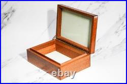 Large Vintage Mid Century Modern MCM Wood Humidor Box