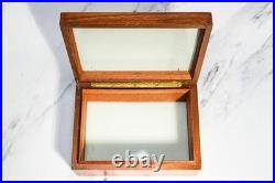 Large Vintage Mid Century Modern MCM Wood Humidor Box