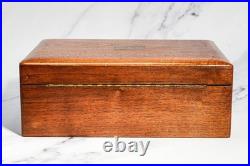 Large Vintage Mid Century Modern MCM Wood Humidor Box