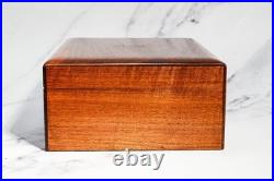 Large Vintage Mid Century Modern MCM Wood Humidor Box
