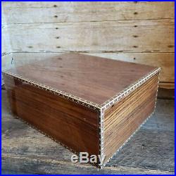 Large Wood Humidor Box Cigar Storage Case