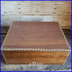 Large Wood Humidor Box Cigar Storage Case