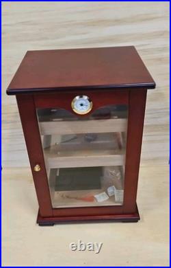 Large Wooden Cigar Humidor Box With Glass
