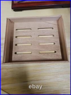 Large Wooden Cigar Humidor Box With Glass