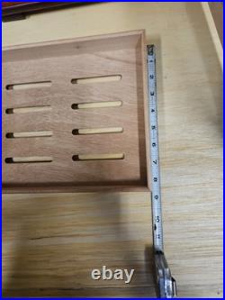 Large Wooden Cigar Humidor Box With Glass