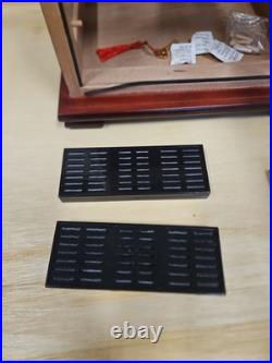 Large Wooden Cigar Humidor Box With Glass
