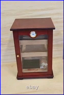 Large Wooden Cigar Humidor Box With Glass
