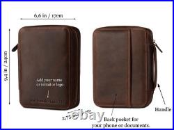 Leather Cigar Case Personalized Cigar Holder Travel Humidor Box Accessories