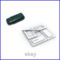 Leather Cigar Case Plastic Mold Humidor 2 Tube Holder Storage Portable Cigar Box