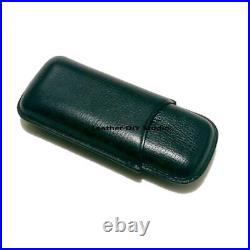 Leather Cigar Case Plastic Mold Humidor 2 Tube Holder Storage Portable Cigar Box