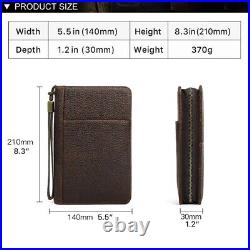 Leather Cigar Case With Lighter Cutter Pocket Travel Portable Humidor Box Cigars