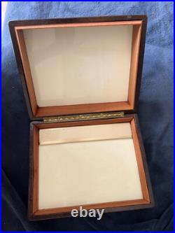 Leather humidor cigar box possibly italian