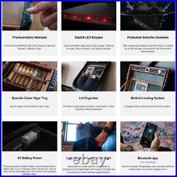 LifePod Humidor Cigar Lock Box Waterproof Travel Case Rugged Electron