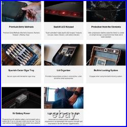LifePod Humidor Cigar Lock Box Waterproof Travel Case Rugged Electron