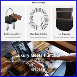 LifePod Humidor Cigar Lock Box Waterproof Travel Case Rugged Electron (Brass)