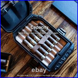 LifePod Humidor Cigar Lock Box Waterproof Travel Case Rugged Electron (Brass)