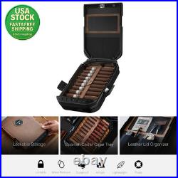 Lifepod 2.0 Humidor Cigar Lock Box Waterproof Portable Travel Case Black