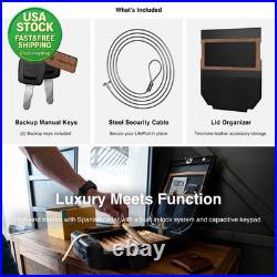 Lifepod 2.0 Humidor Cigar Lock Box Waterproof Portable Travel Case Black