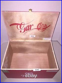 Lot Of TWO (2) huge Gran Habano G. A. R. Red Grandioso 7x70 Wooden Cigar Boxes