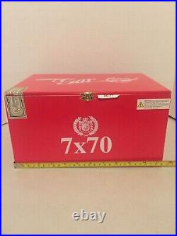 Lot Of TWO (2) huge Gran Habano G. A. R. Red Grandioso 7x70 Wooden Cigar Boxes