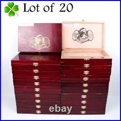 Lot of 20 Fat Bottom Betty Empty Wood Cigar Box 9.5 x 6.25 x 1.25