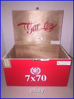 Lot of 2 Gran Habano G. A. R. Red Grandioso 7x70 Wooden Cigar Box Humidor huge