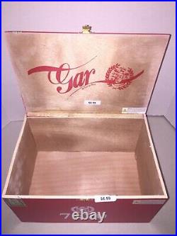 Lot of 2 LOCAL PICKUP AVAIL Gran Habano G. A. R. Red Grandioso 7x70 Wood Cigar Box