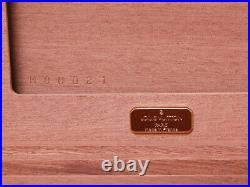 Louis Vuitton M58562 Coffret 75 Cigar Humidor Cigarette Case Wood Box Brown Rare