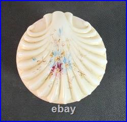 Lovely Antique Victorian Wavecrest Art Nouveau Cigars Humidor Glass Jar Box