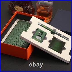 Lubinski Travel Humidor Cigar Case Holder Torch Lighter Cutter Holder V-cut Gift