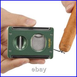 Lubinski Travel Humidor Cigar Case Holder Torch Lighter Cutter Holder V-cut Gift