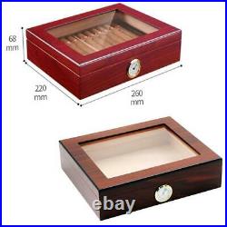 Luxury 20 Cigars Storage Box Cedar Wood Humidor With Humidifier Hygrometer Gifts