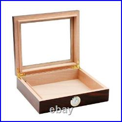 Luxury 20 Cigars Storage Box Cedar Wood Humidor With Humidifier Hygrometer Gifts