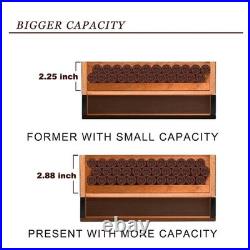 Luxury Cigar Humidor Spanish Cedar Glass Top Box Digital Hygrometer Drawer GIFT
