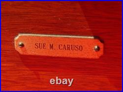 MAHOGANY VALUABLES BOX or CIGAR HUMIDOR 16 x 9 x 9 Dovetailed w Padlock Hasp
