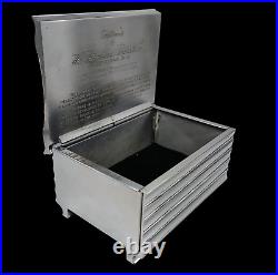 MCM Plated Chrome to Aluminum ALCOA Cigar Humidor Standard Products Co Cleveland MCM Plated Chrome to Aluminum ALCOA Cigar Humidor Standard Products Co Cleveland