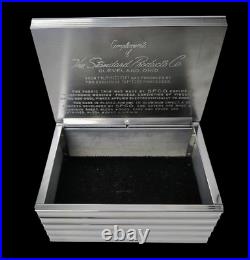 MCM Plated Chrome to Aluminum ALCOA Cigar Humidor Standard Products Co Cleveland MCM Plated Chrome to Aluminum ALCOA Cigar Humidor Standard Products Co Cleveland